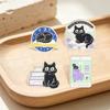 I Read Banned Books Enamel Pins The Introvert Tarot Cards Floral Books Black Cat Book Lover Brooches Lapel Badge Jewelry Gifts