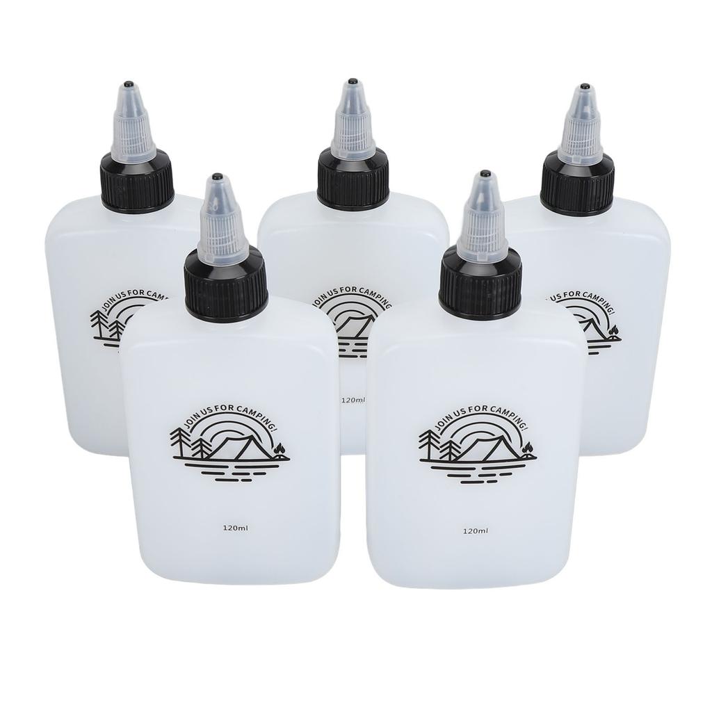 5 ks Malý dávkovač oleje 120 ml Nepropustná přenosná kompaktní láhev na olej s otočným víčkem na ocet
