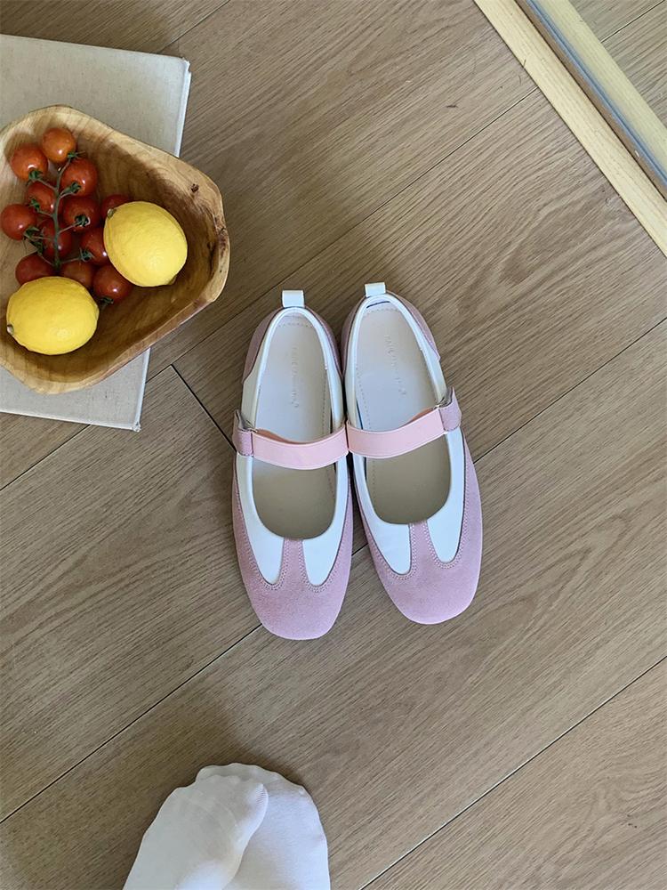 Fashion IPPEUM Red Mary Janes Shoes Women Daily Cute Ballet Flats For Girls Ballerina Sneakers Shoes