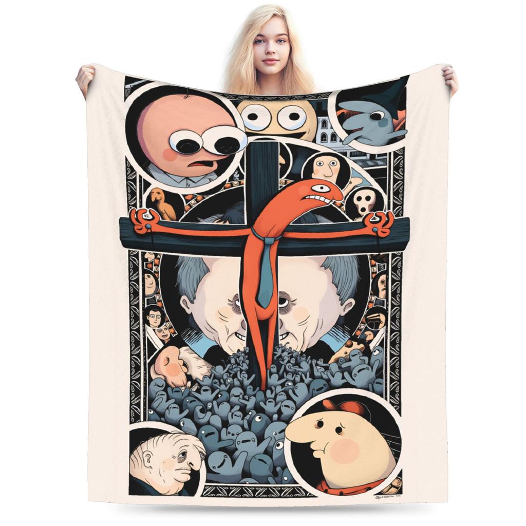 Smiling Friends Pim And Charlie Blanket Quality Super Warm Bedding Throws Winter Kids Adult Couch Chair Sofa Bed Bedspread
