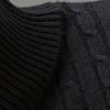 Sweater Solid Color Comfortable Acrylic Elastic Men Knitted Sweater for Daily Life