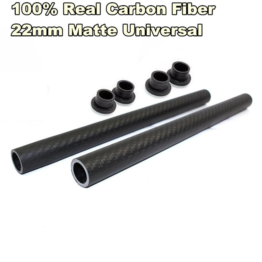 Carbon Fiber 7/8" Clip On Handlebars 22mm Handle Bar For Motorcycle Racing Sport