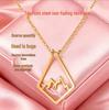 Exquisite Mountain Ring Holder Necklace - Gold Plated, Non-fading Women's Luxury Gift