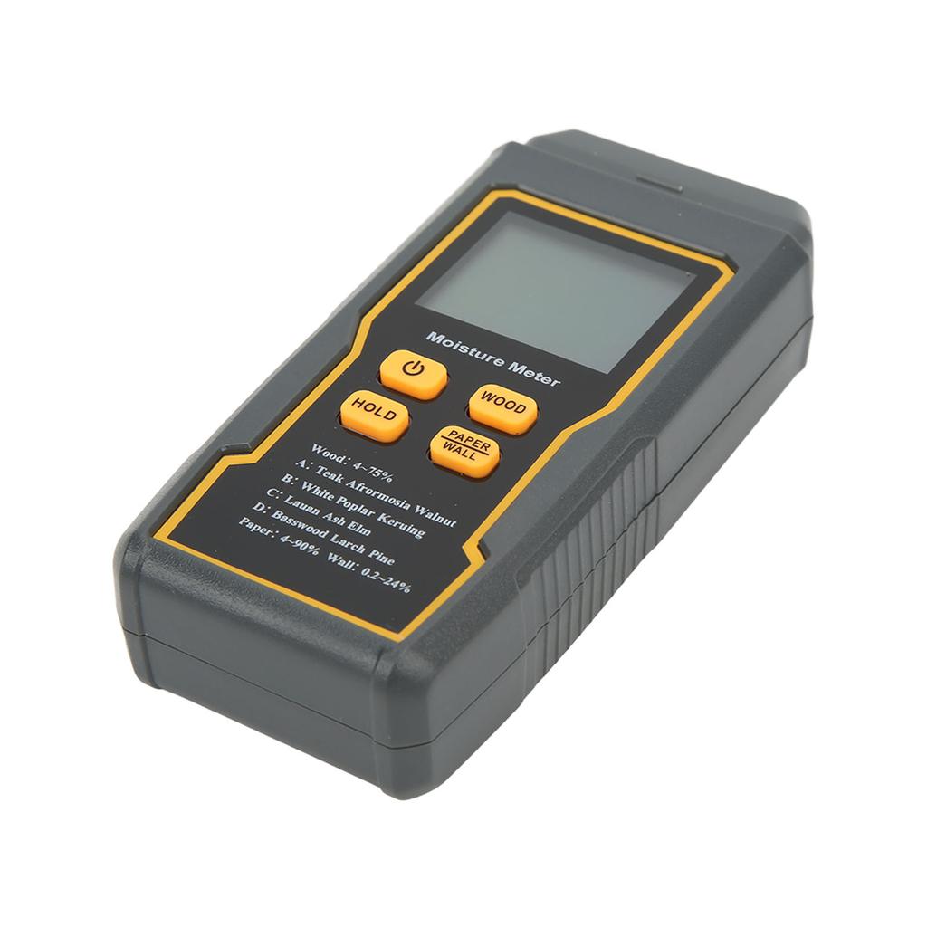 Pin Type Digital Moisture Meter 4 Measurement Modes Backlight LCD Display Auto Power Off for Wood
