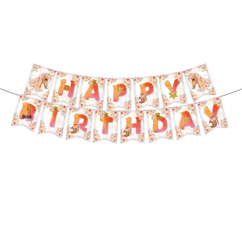 Födelsedagsdekorationer med tema galopperande häst: Tecknade Ballonger & Tårtdekorationer