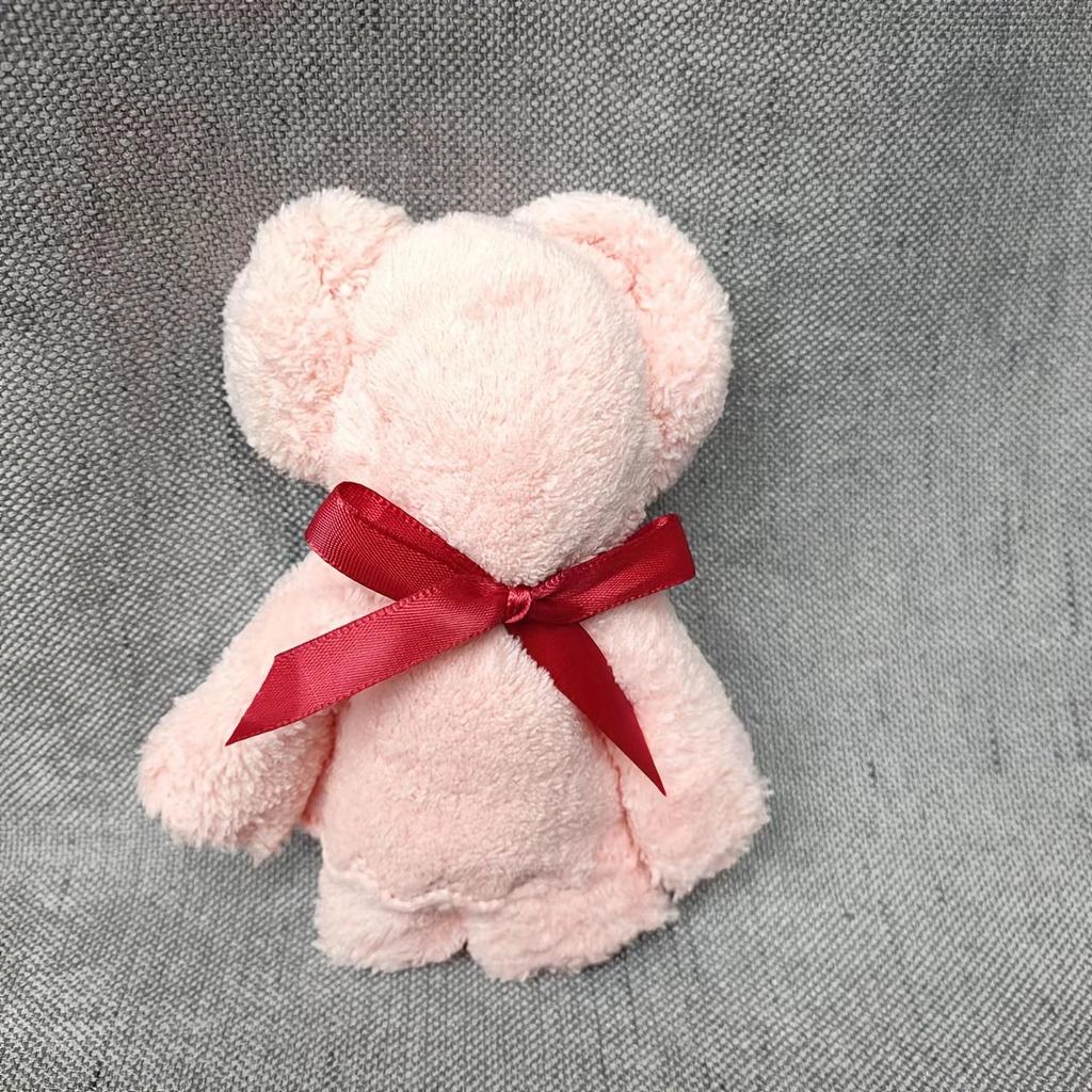 Set of 6 Soft Plush Bear Towels with Bag, Functional Cartoon Doll Gifts, Home Decor, Room Decoration, Birthday Party Supplies