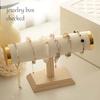 T-bar Jewelry Rack Holder Wooden Jewelry Storage Stand Fashion Bracelet Display Stand  Woman Girls