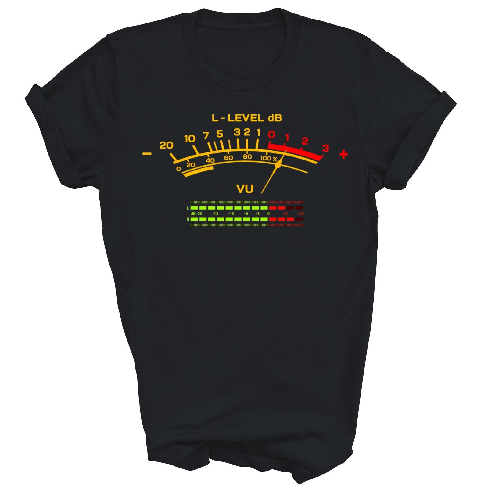 Retro Vu Meter Vintage Hi Fi Audio Stereo Music Sound Shirt Gift Unisex T-Shirt XXXXL
