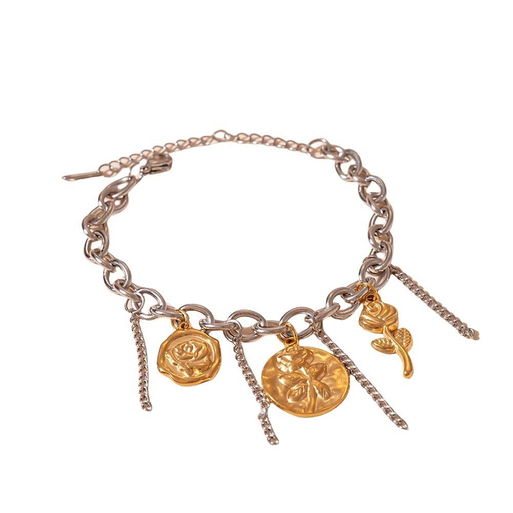 Beach Sea Series Starfish Steel Bracelet Ocean Animal/Flower Starfish Hand Chain  Girls Couple