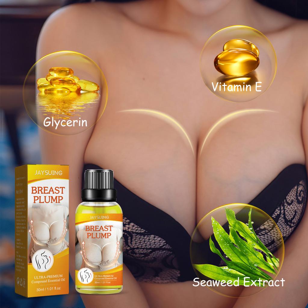 Beauty Bust Massage Oil Breast Plumping Oil Natural Herbal Bust Up Oil Strengthens Skin Elasticity& Firmness 30ml