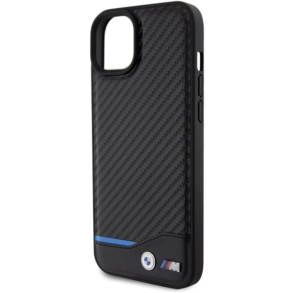BMW Bmhcp15M22Nbck Iphone 15 Plus / 14 Plus 6.7 Czarny/Black Leather Carbon