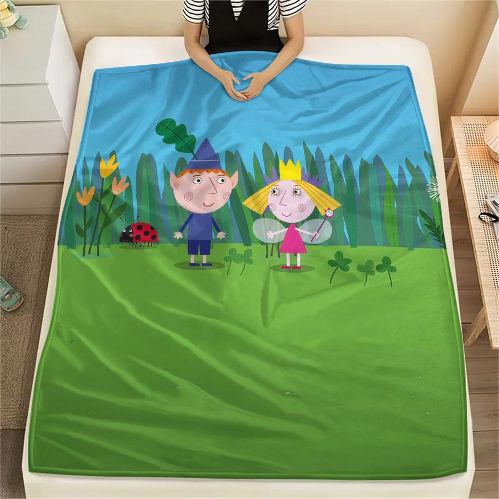 Ben and Holly Flannel Blanket, High quality Comfortable for All Seasons, Home Decor, Warmth and Comfort
