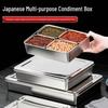 Stainless Steel Multi-Compartment Spice Jar Organizer