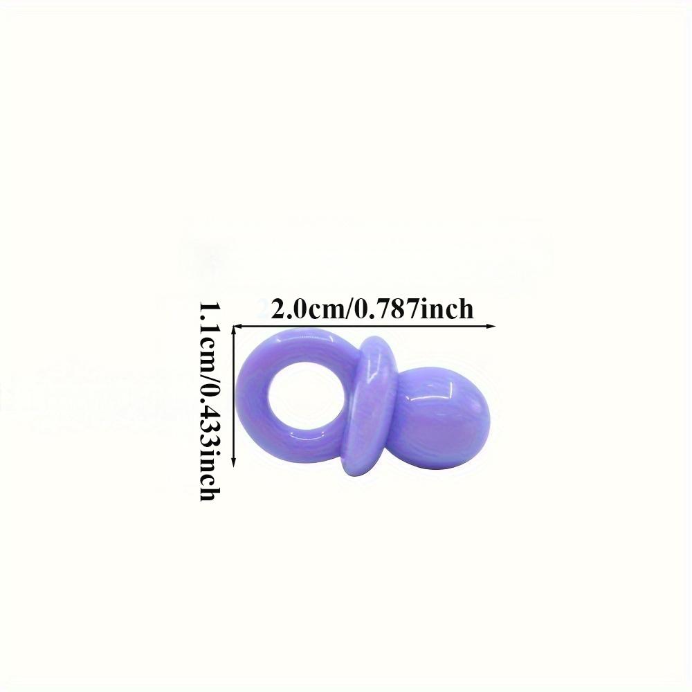 10 DIY mini cute pacifier model resin beads, DIY jewelry crafts, art crafts, cute home decoration, phone case decoration, vase f