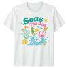 Seas The Day Marine Life Ocean Unisexs TShirt Unisexs Tee Graphic Top