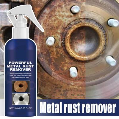 Auto Rostlöser Spray 100ml Eisenpulver Entferner Metalloberflächen Chromlack Autoreinigung Eisenpulver Entferner Rostlöser Auto