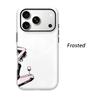 Wine Chill Black Pink Comic Art Film Aesthetic Protective Shockproof Bumper Phone Case Cover For iPhone 14 15 16 Pro Max Plus