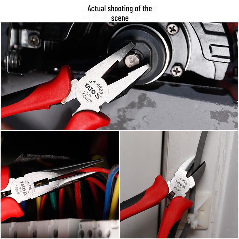 Yiertuo Multi-Function Needle-Nose Pliers for Electricians - CRV Industrial Grade