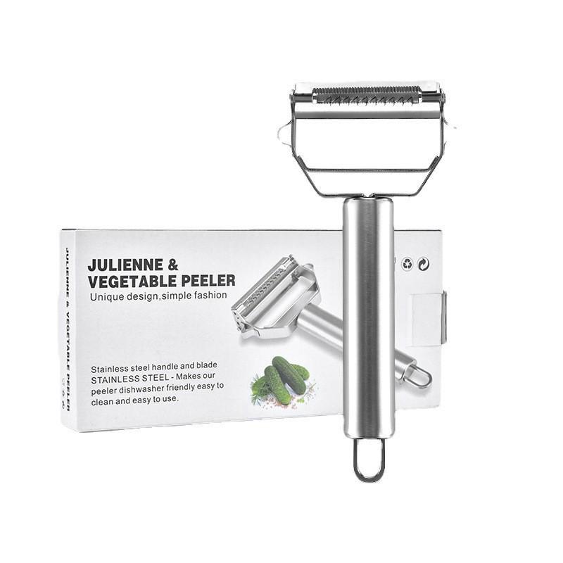 Multi-Functional Stainless Steel Double-Headed Peeler and Grater