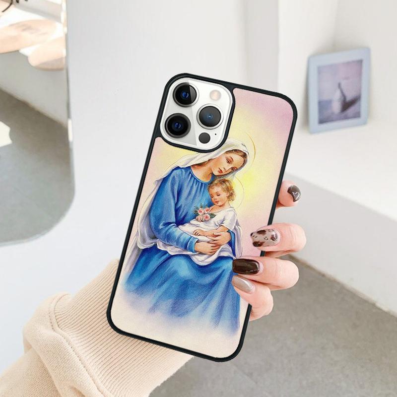 Virgin Mary Phone Case For iPhone 17 Air 16 15 14 11 12 13 Pro  MAX Plus coque Cover Shell