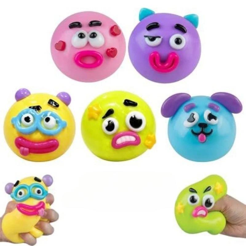 Smushers Squishy Toy, Dog Face Swap Soft Slow Rise Squeeze Toy, Cute Moldable Sensory Stress Relief Fidget Toy