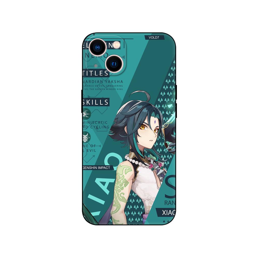 Black Tpu Case For OPPO A16 A16S A55 A94 F17 F19 Pro Reno 4 5 Lite 6 4G 5G Genshin Impact Girls