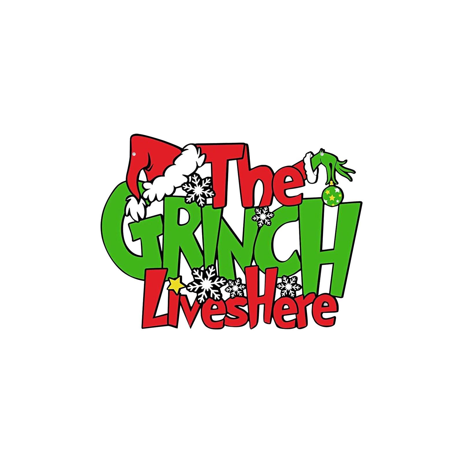 

2D Greentown Doorplate, Christmas Wooden Hanging Party Decorations One Size