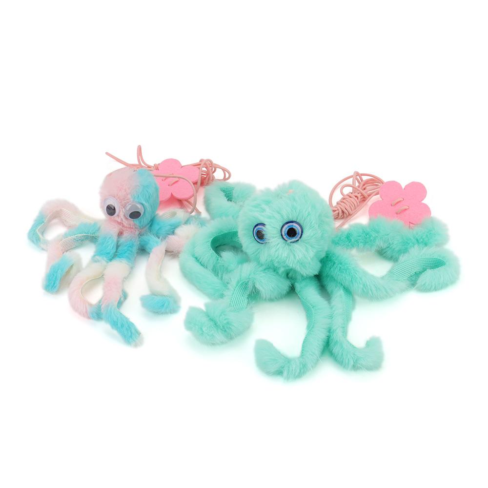 Small Octopus Cat Toy Suction Cup Hanging Cat Toy Squid Retractable Hanging Door Pet Supplies Self-hey Interactive