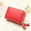 New lychee pattern fashion zipper card bag, women's card clip, credit card small change bag, one piece.