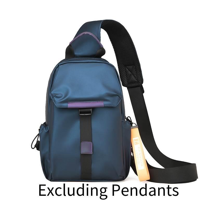 Fashionable Men s Chest Bag Large Capacity Lightweight Waterproof Cycling Sling Bag Casual Single Shoulder Bag
