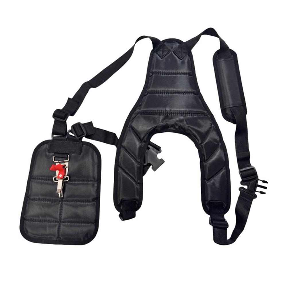 Lawn Mower Harness Strap Adjustable Grass Trimmer Strap Double Shoulder Strap Labor Saving Increase Mower Shoulder Strap