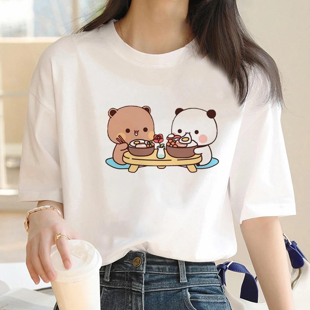 New Cute Bubu Dudu T Shirt Female Trendy Vintage White T Shirt Unisex Korean Clothes Hip Hop Streetwear Women 2000s Punk Tops