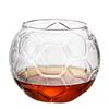 300ML Football Baseball Whiskey Glass, Unique Soccer - Shaped Crystal Clear Whiskey Tumbler Glass for Bourbon, Scotch, Cocktails