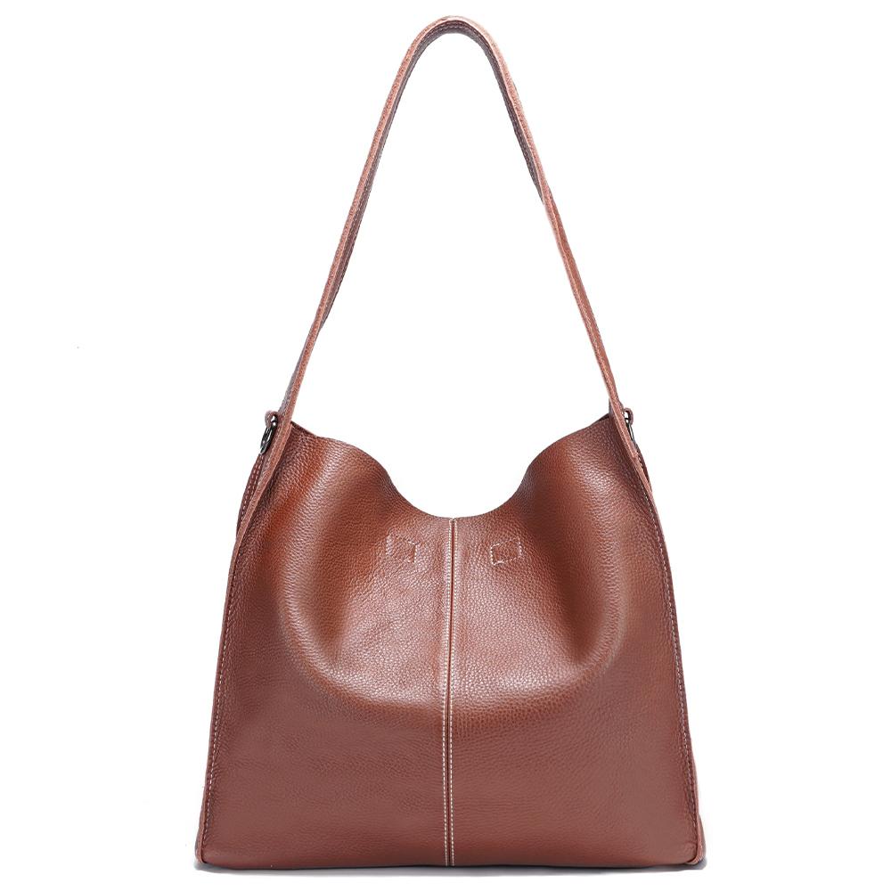 

Сумка-хобо из мягкой кожи Zency для женщин коричневый