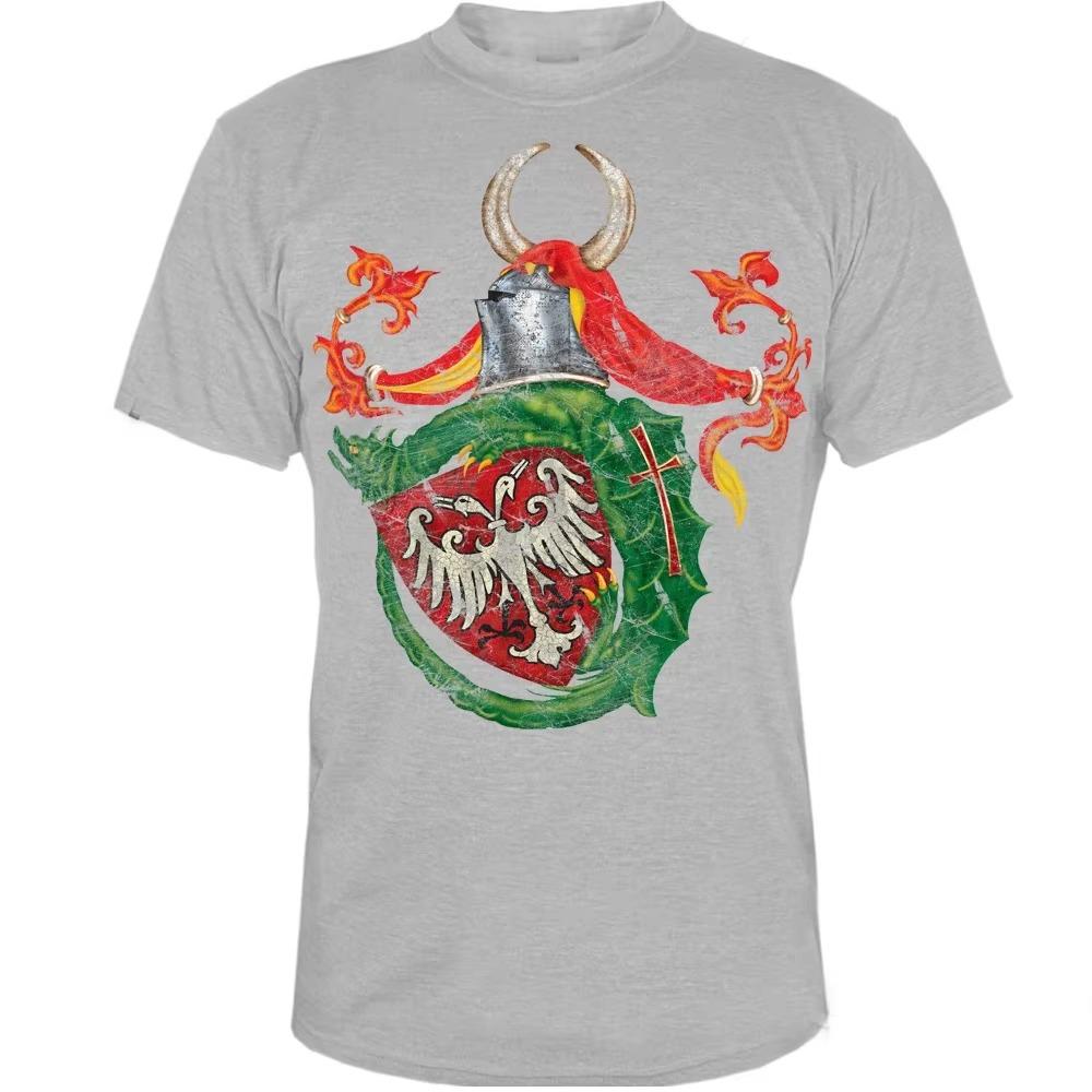 Cool Design Stefan Lazarević Emblem Coat of Arms Printed T-Shirt. Summer Cotton Short Sleeve O-Neck Mens T Shirt New S-3XL