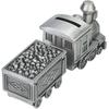 Money Saving Box Saving Bank 18.5x9x5.5cm Money Saving Bank Alloy Retro Train Model Saving Box Saving Train Saving Money Box for Table Decoration