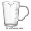 LISM Transparent Glass Coffee & Espresso Measuring Cup with Scale