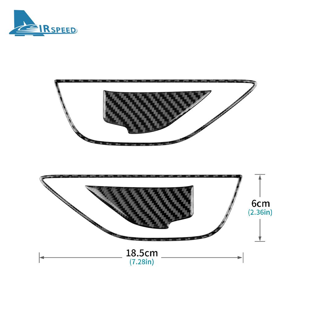 Real Carbon Fiber Sticker For Subaru WRX/WRX STI 2025 2025 Car Door Handle Frame Interior Trim RHD LHD Cover Accessories