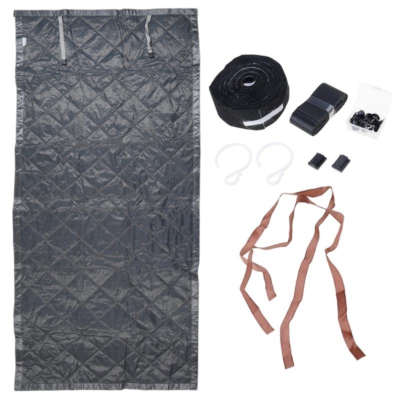 

Energy Efficient Window Insulation Thick Oxford Fabric Curtain For Cold Weather Noise Reduction Thermal Protection 1