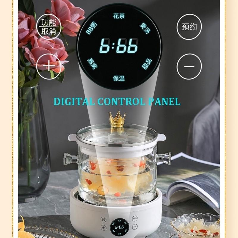 500W Intelligence Multi Functional Health Pot Large Capacity Soup Boiler Teapot Household Timeable Stewing Cookware