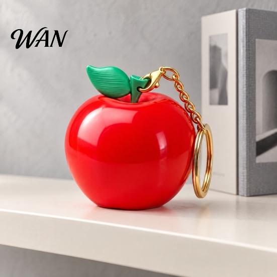 Stocking Stuffers for Kids 3D Printed Christmas Apple Ornament, Realistic Red Figurine, Fruit Magnets Multi-Purpose Keychain Fridge Magnet Desk Decor,