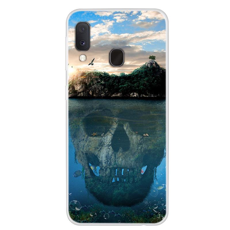

Samsung A20E Ultra-thin Soft TPU Transparent Color Painting Phone Case Samsung A20E