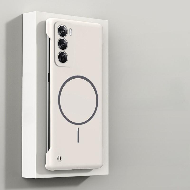 Ultratunt ramlöst magnetiskt skal för OPPO Reno 12 Pro Magsafe Hårt PC Matt Skyddsskal OPPO Reno 12F 13Pro 14 Pro
