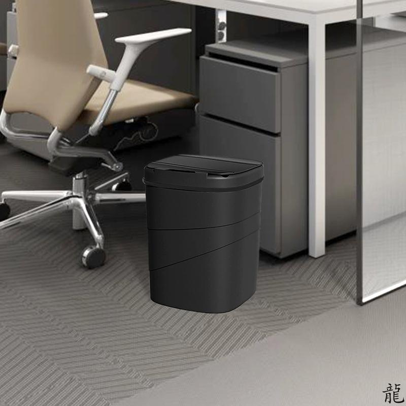 Smart Sensor Touchless Automatic Closing Trash Can Battery Powered for Bathroom House Office