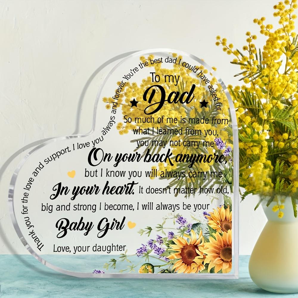 Like Message Heart Plaque - Family Quotes for Mom, Dad, Grandma, Bonus Mom - Sentimental Keepsake Gift with Father// Mother-in-Law Text, Nurseries, Ho