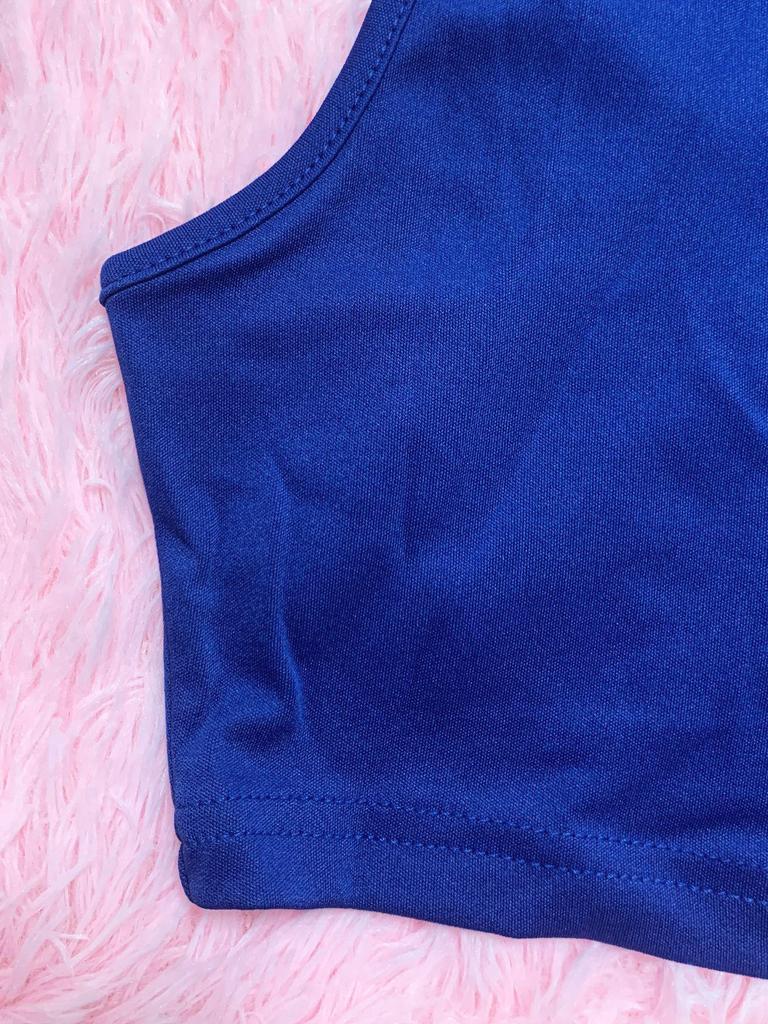 TW492 Stilvolles Dreiteiler-Set für Damen: Einfarbiges Sexy Cropped Lässiger Sportanzug