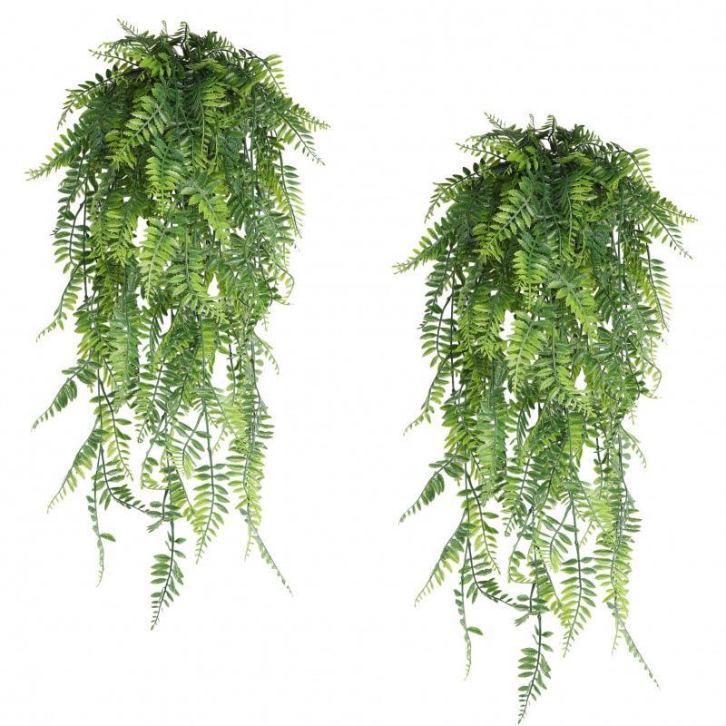 Artificial Hanging Vine Wall Plant Fern Style Realistic Moss,Fern & Tropical Foliage For Ceilings, Ducts, Balconies & Home Decor