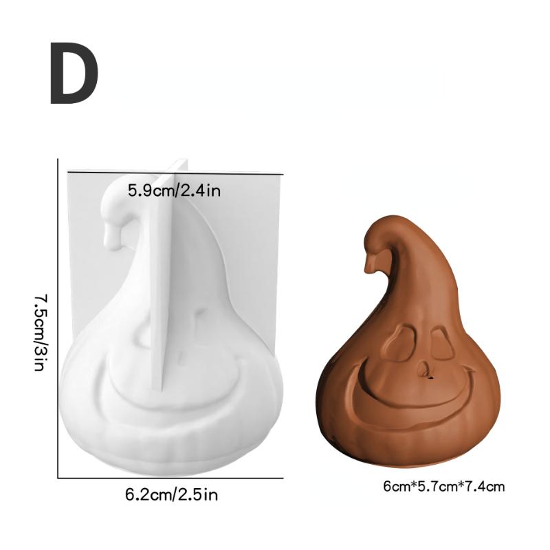 

Сделай сам, кристальная капля, клей, горшечный гипс, череп на Хэллоуин, силиконовая форма, трехмерная форма для украшения тыквы D