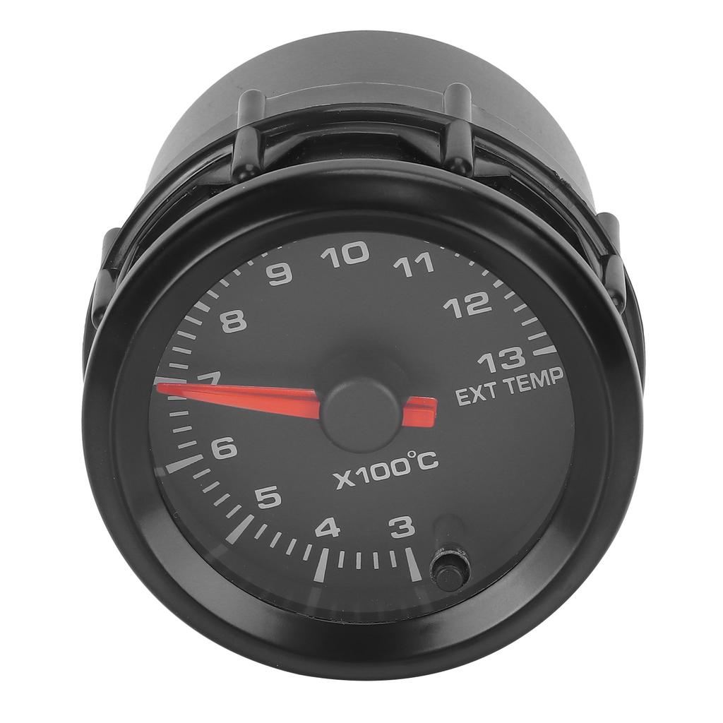 Exhaust Gas Temperature Meter 2in52mm 300?1300 Celsius  7 Color Backlight DC10?15V for 12V Cars with Sensor