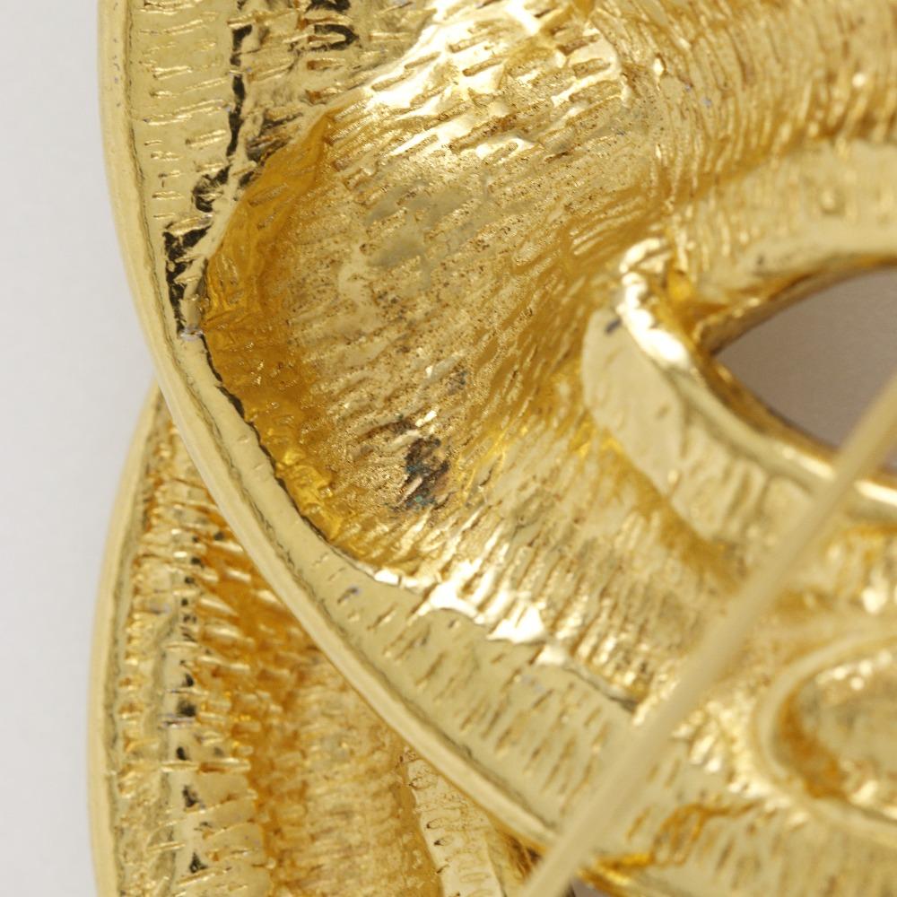 Chanel Matelasse COCO Markenzeichen Brosche vintage Vergoldet 38,3g Damen Gebraucht